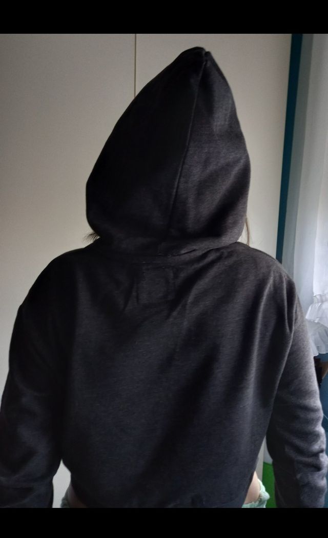 Felpa crop top Alcott grigia taglia S