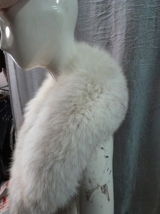 Collo stola scialle vera pelle mantella