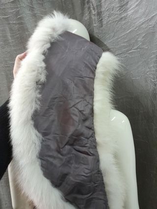 Collo stola scialle vera pelle mantella