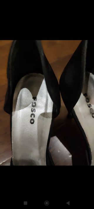 Zapatos negros talla 39 fosco