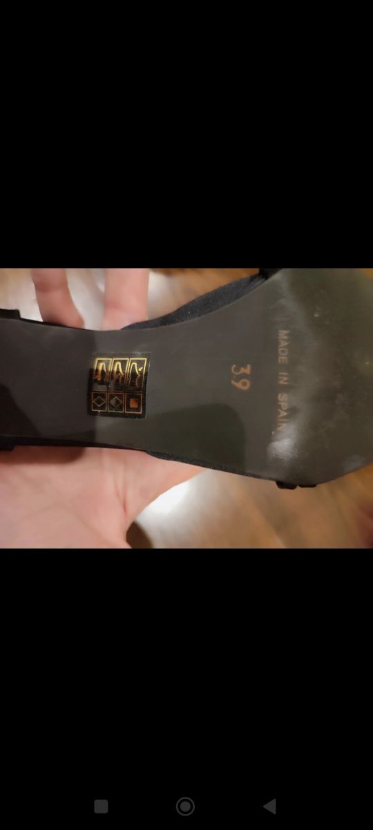 Zapatos negros talla 39 fosco