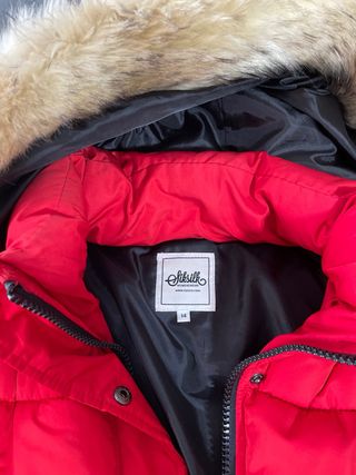 Plumífero  Siksilk rojo 