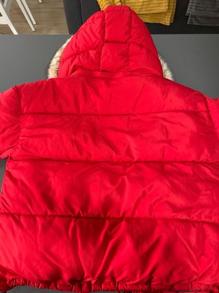 Plumífero  Siksilk rojo 