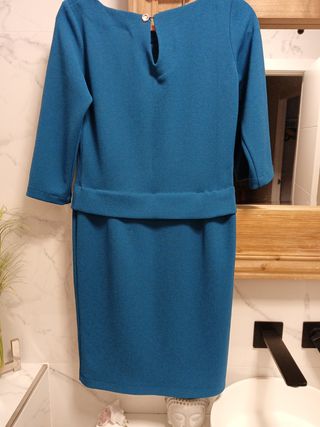 Vestido azul de licra
