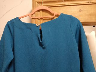 Vestido azul de licra