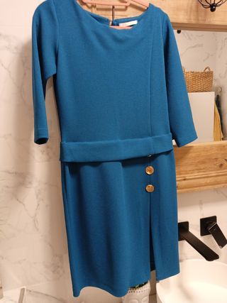 Vestido azul de licra