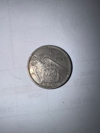 5 pesetas franco 