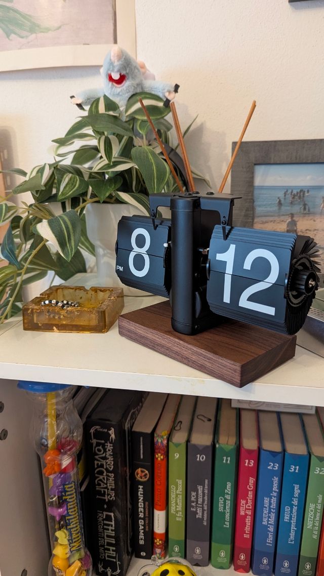 Flip clock orologio da tavolo a fogli retro