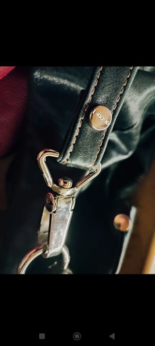 Bolso blaquè piel negro maxi