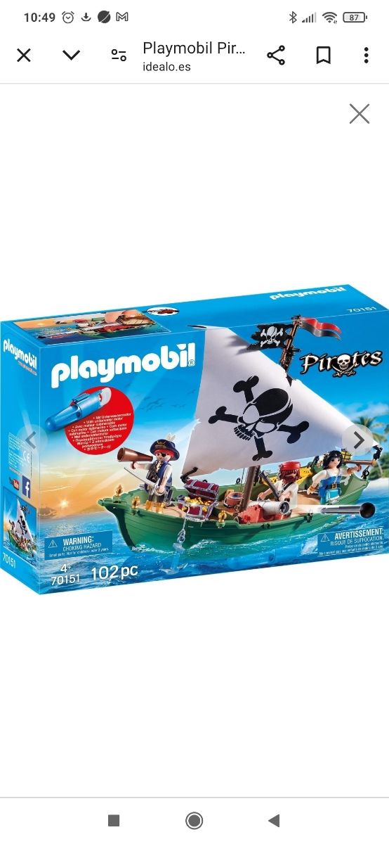 Barco pirata Playmobil 70151