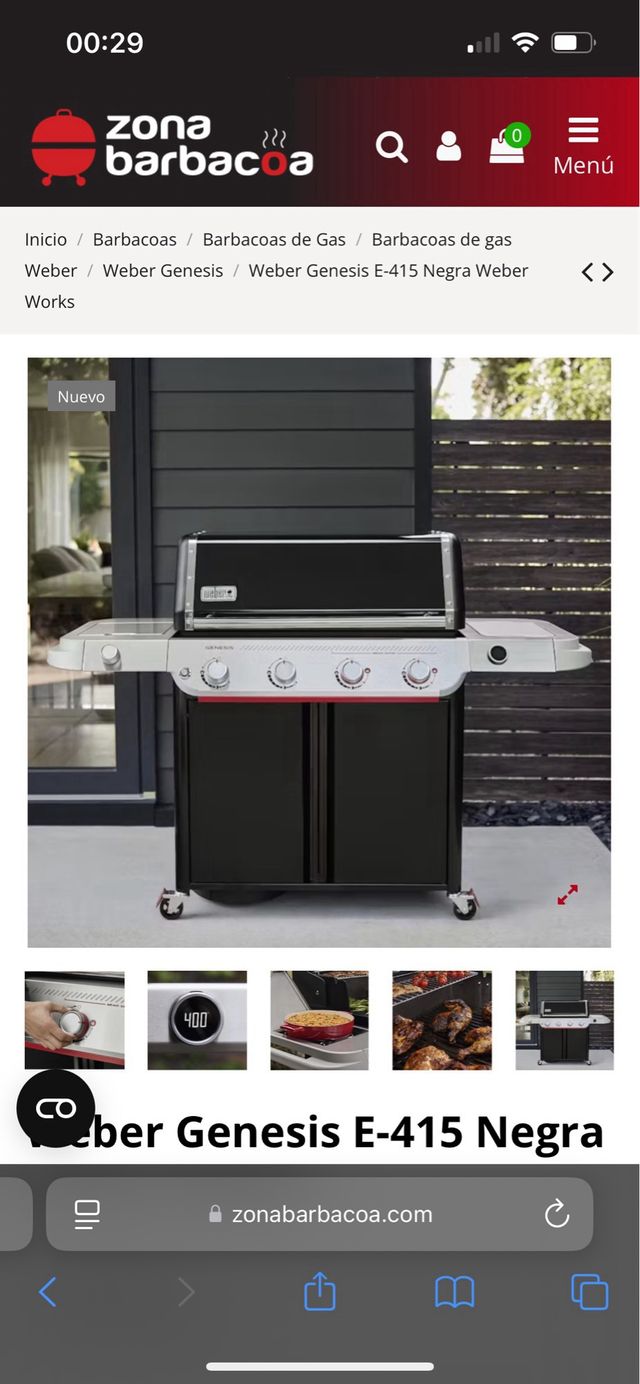 Barbacoa Weber Genesis E 415 Works 2025
