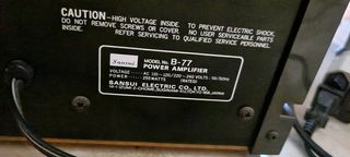 Pre y amplificador Sansui