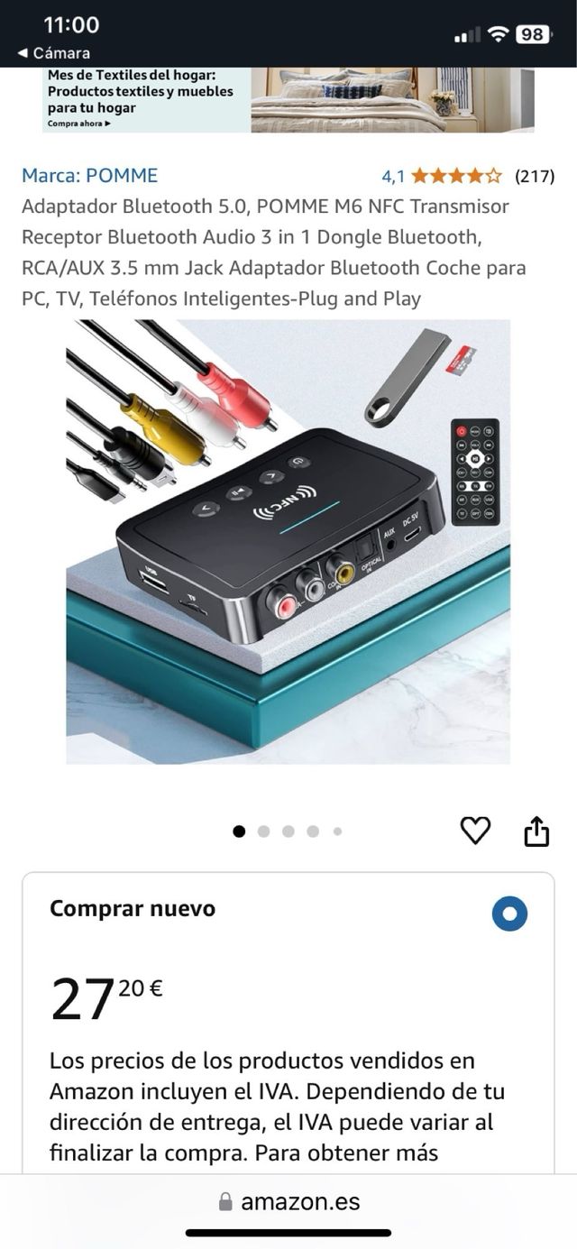 Adaptador bluetooth