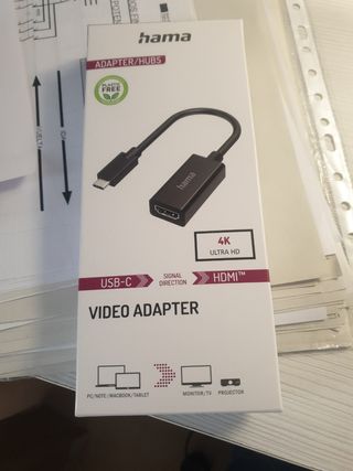 Adaptador de vídeo hdmi a usb-c