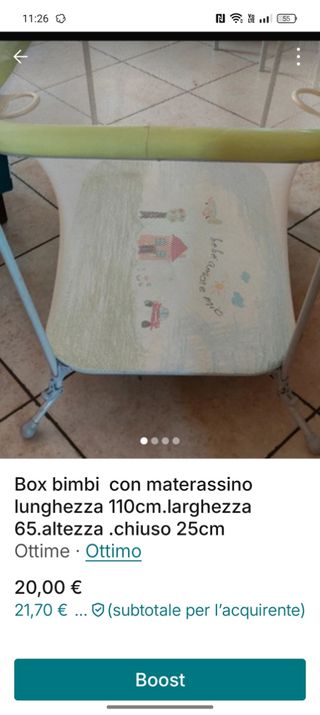 Box bimbi bordi in semi pelle rete stretta