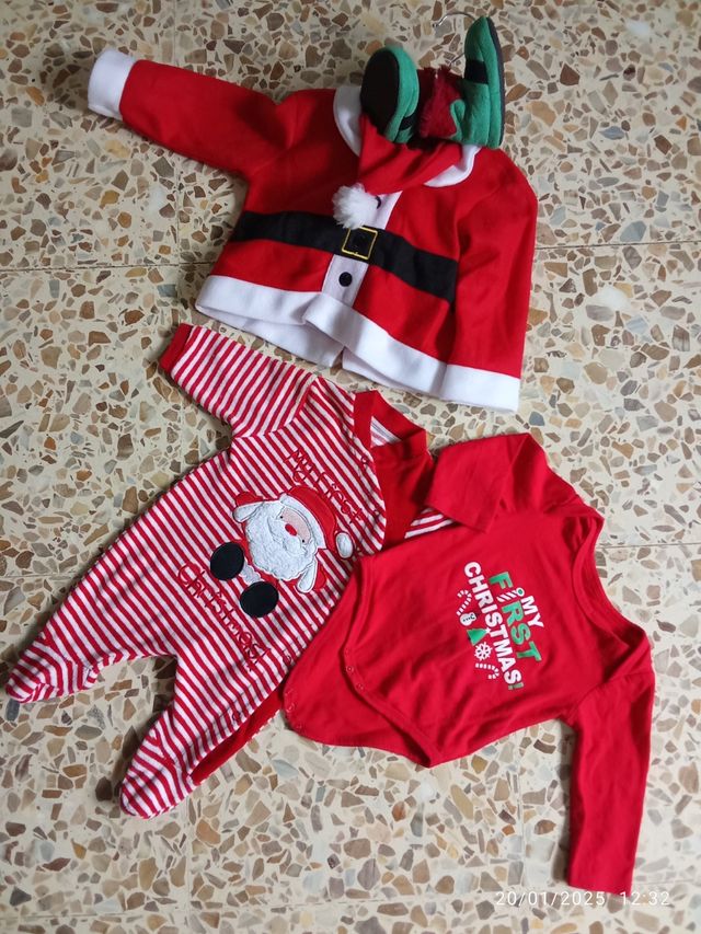 Traje de bebé Papá Noel