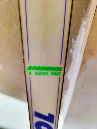 Esquis, bastones y fundas transporte.