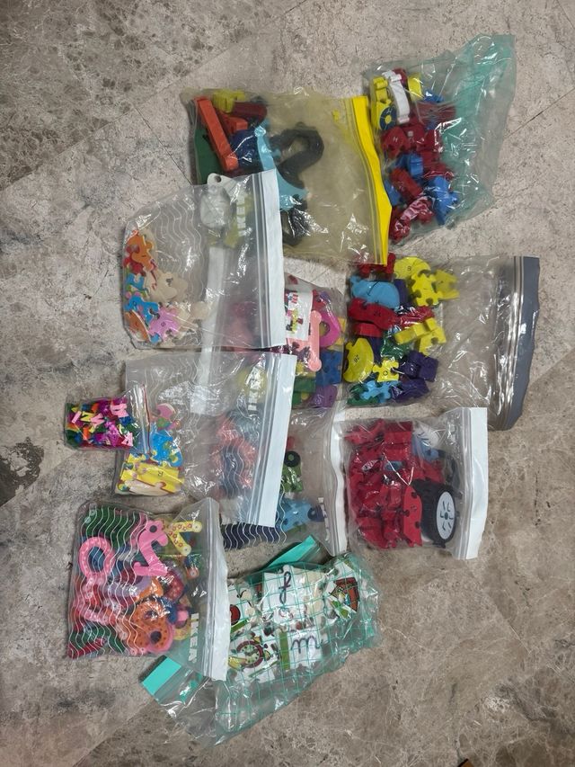 Lote 9 puzzles madera