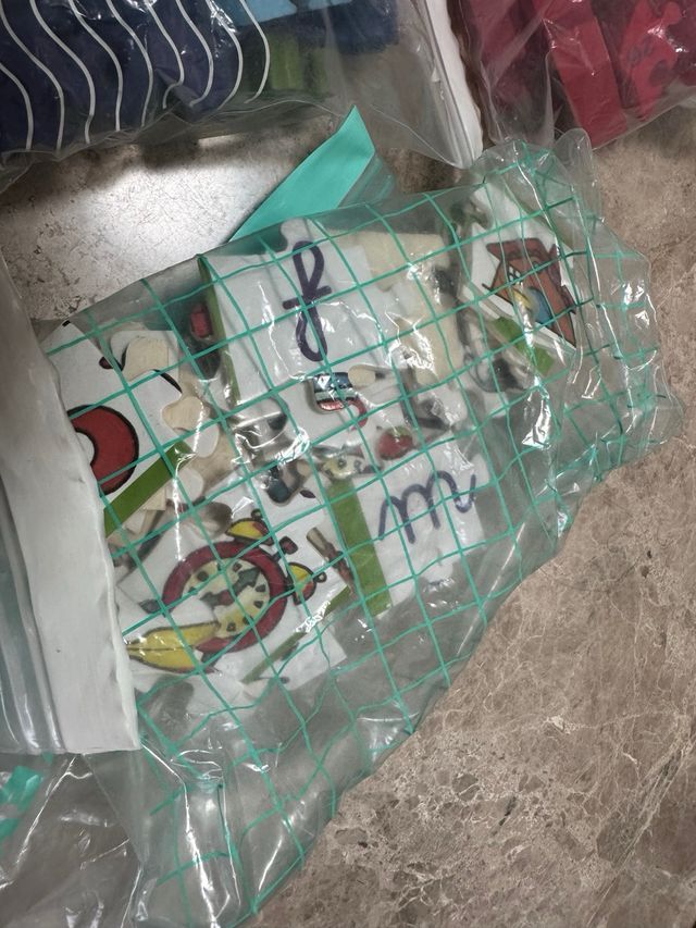 Lote 9 puzzles madera