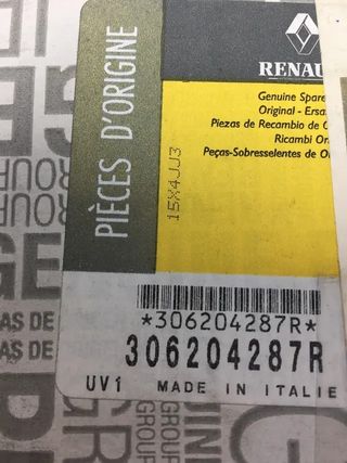 Bombin embrague nuevo, original Renault 306204287R