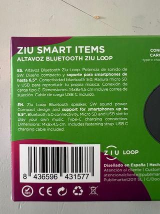 Altavoz bluetooth