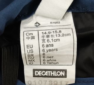 Guantes esqui 6 años