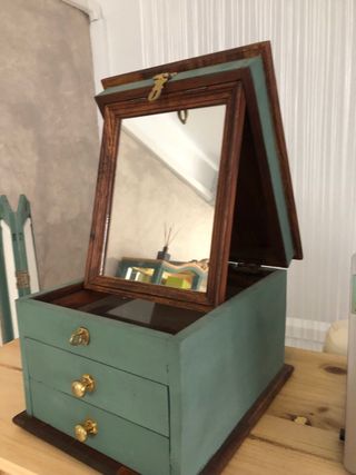 Joyero antiguo madera
