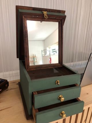 Joyero antiguo madera