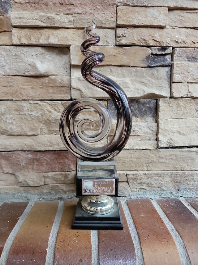 Trofeo cristal 🔮 de murano