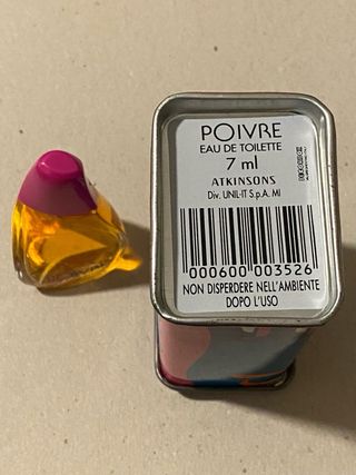 Profumo in miniatura 7 ml scatola in latta