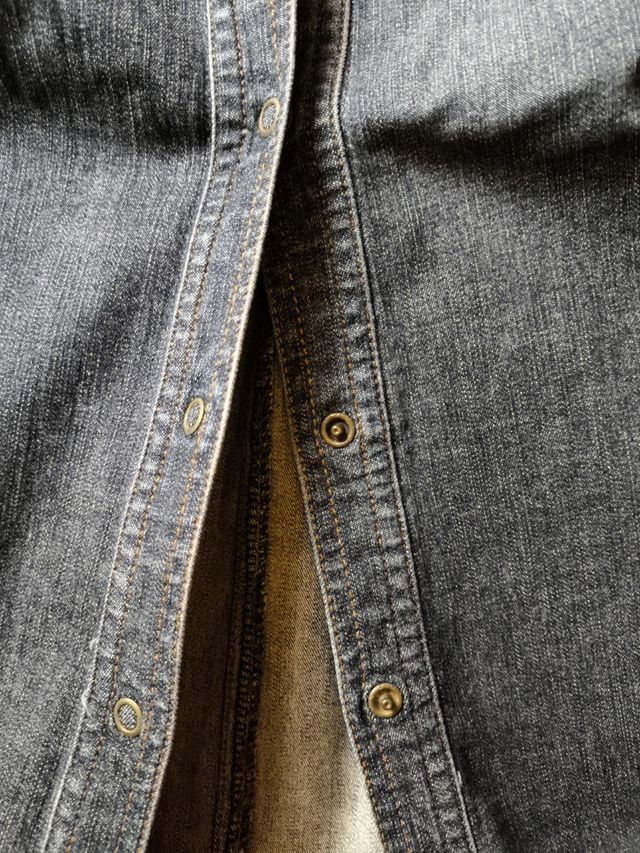 Cazadora vaquera larga