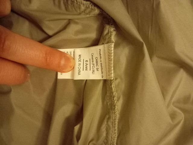 Impermeable crema Dou Dou. Niñ@ talla 6