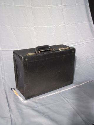 Maletín piloto símil piel negro