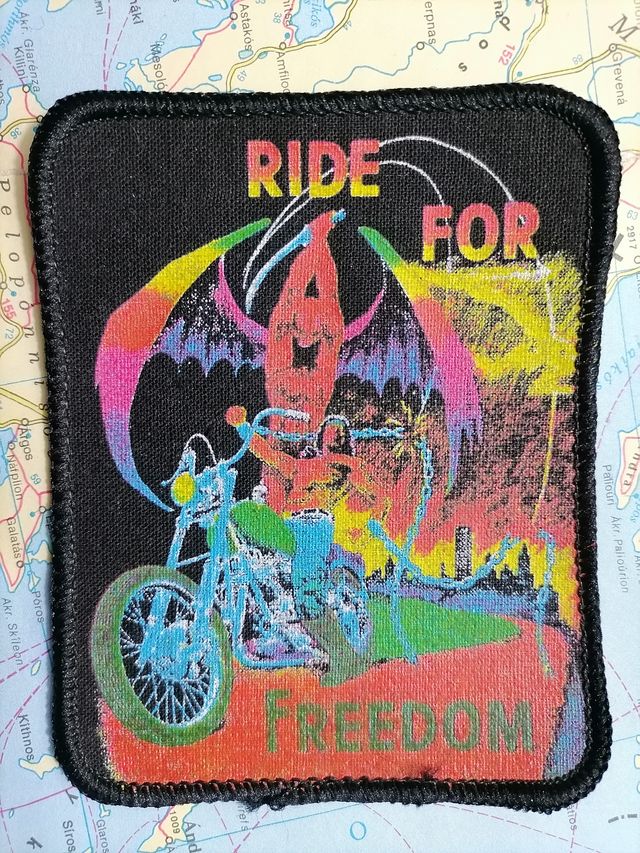 RIDE FOR FREEDOM , Vecchia Patch anni 80