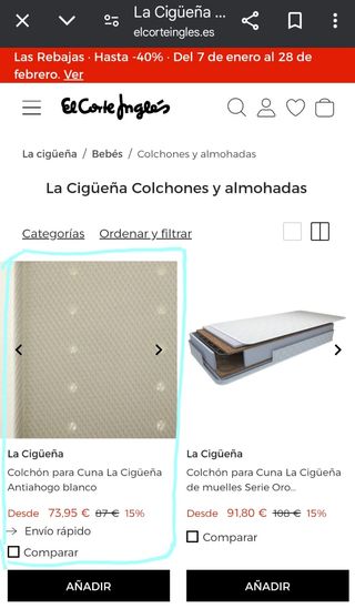 Cuna colecho DOCO. Colchon sabanas funda 120×60cm