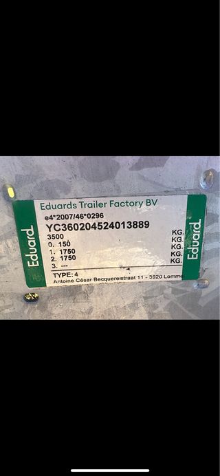 Plataforma porta coches 6 metros 3.500kg