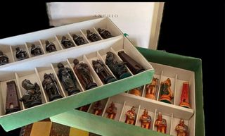 Scacchi axerio con scacchiera in legno 40x40