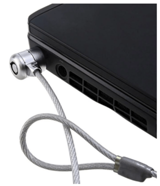 Serratura di sicurezza antifurto per laptop, catena portacavi con chiave, nuova