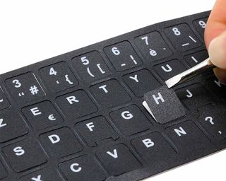 PEGATINA PARA CONVERTIR TECLADO EN IDIOMA PORTUGUÉS NEGRO