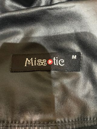 Pantalones de cuero negros 