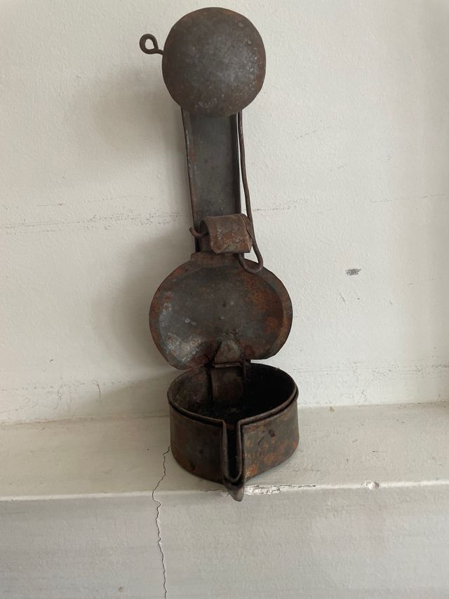 Antiguo Candil gallego de aceite