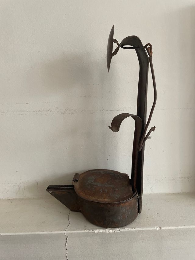 Antiguo Candil gallego de aceite