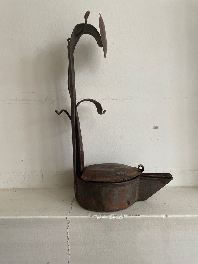 Antiguo Candil gallego de aceite