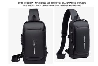 BOLSA BANDOLERA IMPERMEABLE MOTORISTA