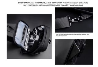 BOLSA BANDOLERA IMPERMEABLE MOTORISTA