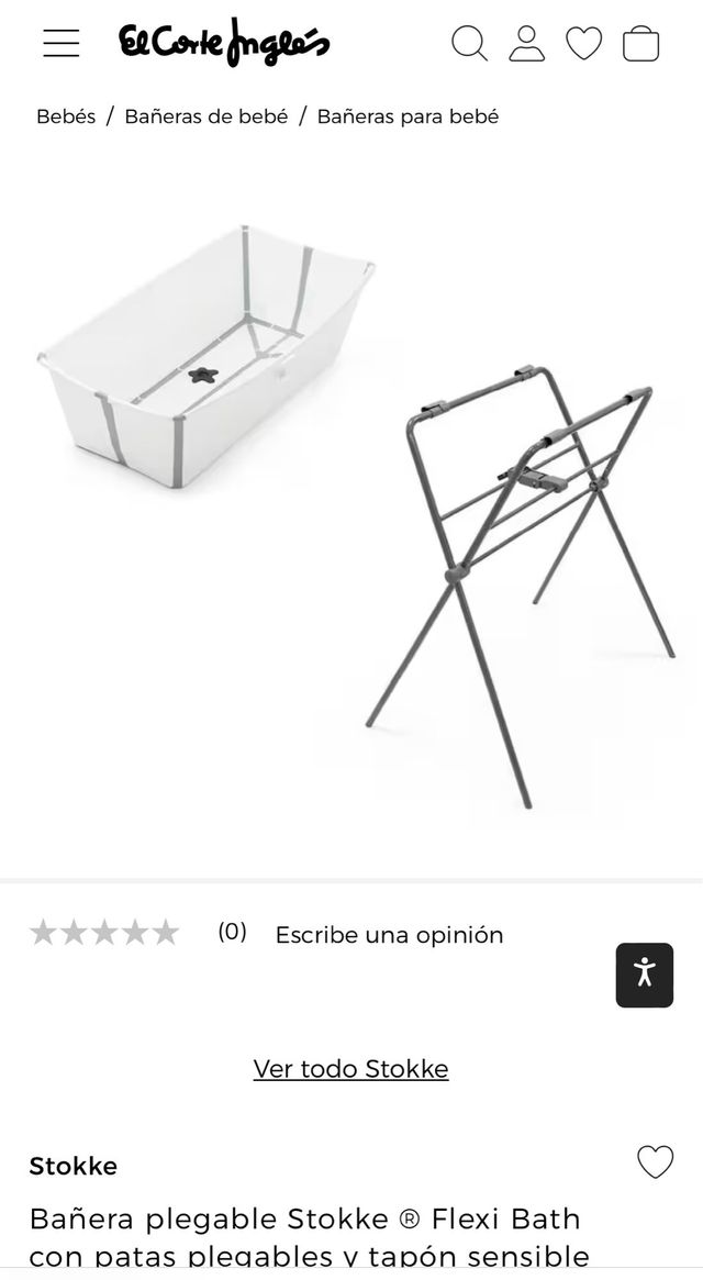 Bañera plegable para bebes 