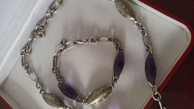 Conjuntos collar y pulsera viceroy plata