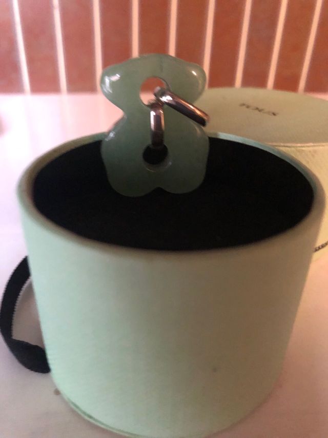 COLGANTE TOUS ORIGINAL. GEMA NATURAL VERDE