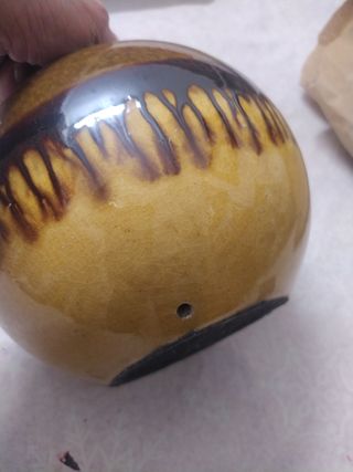 Jarron artesanal para lampara