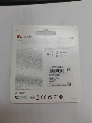 Tarjeta de memoria 64Gb